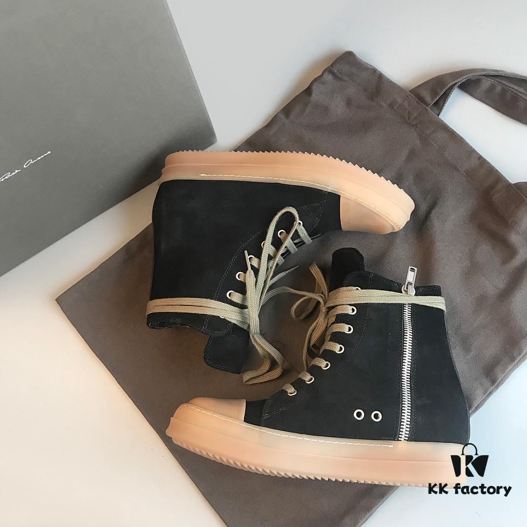 6930f0516e68136f4d9b39b1 Rick Owens Style High-Top Converse-Inspired Sneakers with Apricot Sole