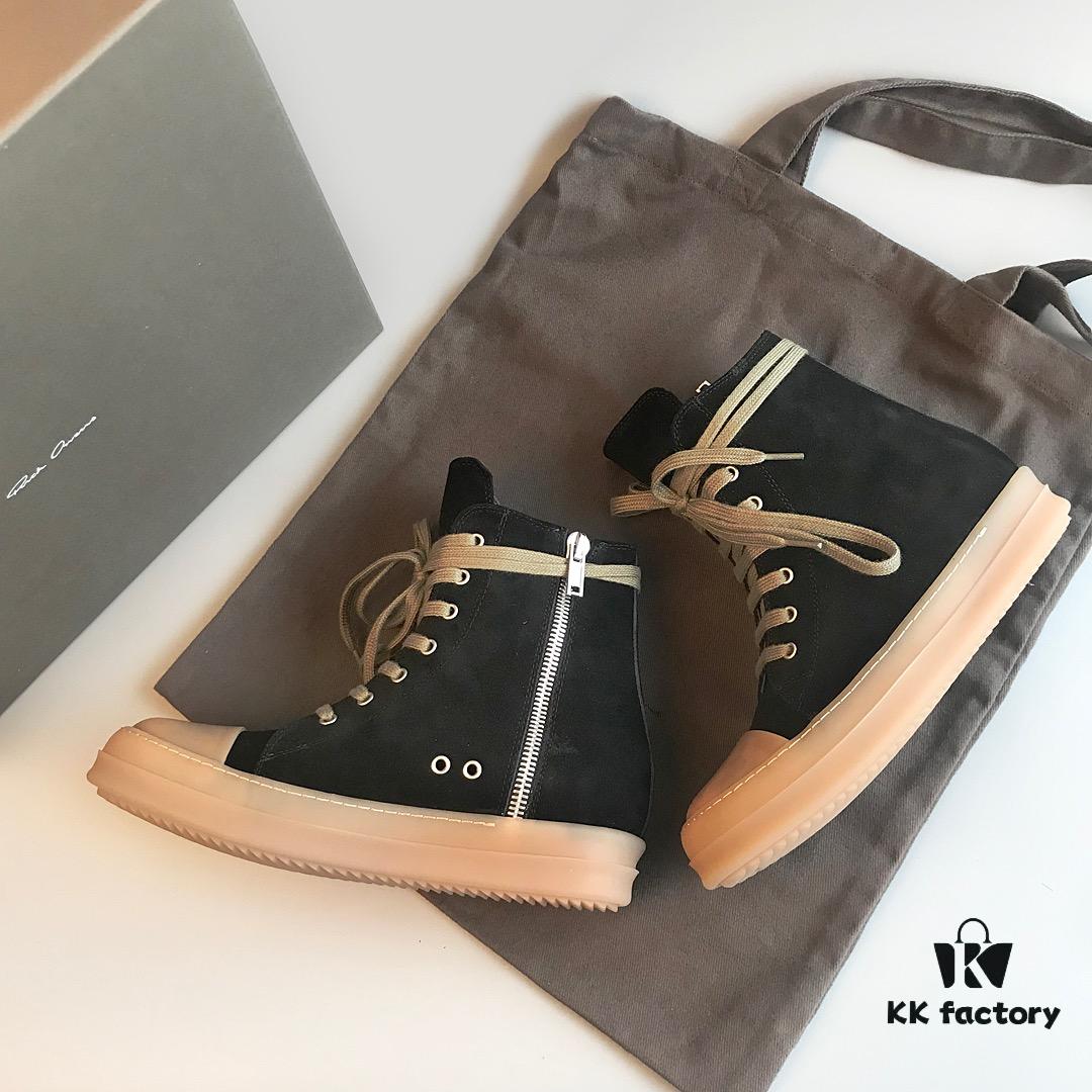 6930f0516e68136f4d9b39b2 Rick Owens Style High-Top Converse-Inspired Sneakers with Apricot Sole