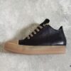 6930f0576e68136f4d9b39ba Rick Owens Style Low-Cut Leather Converse with Apricot Sole