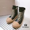 6930f0586e68136f4d9b39bd Rick Owens Style High-Top Leather Converse with Apricot Sole