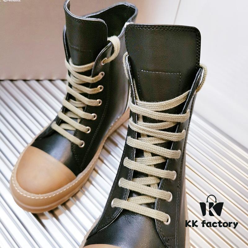 6930f05c6e68136f4d9b39c0 Rick Owens Style High-Top Leather Converse with Apricot Sole