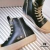 6930f05e6e68136f4d9b39c4 Rick Owens Style High-Top Leather Converse with Apricot Sole