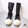 6930f0706e68136f4d9b39d7 Rick Owens Style Short Elastic Boots in Genuine Lamb Leather