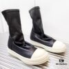 6930f0706e68136f4d9b39d8 Rick Owens Style Short Elastic Boots in Genuine Lamb Leather