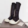 6930f0776e68136f4d9b39e1 Rick Owens Mid-Cut Elastic Boots in Genuine Sheepskin