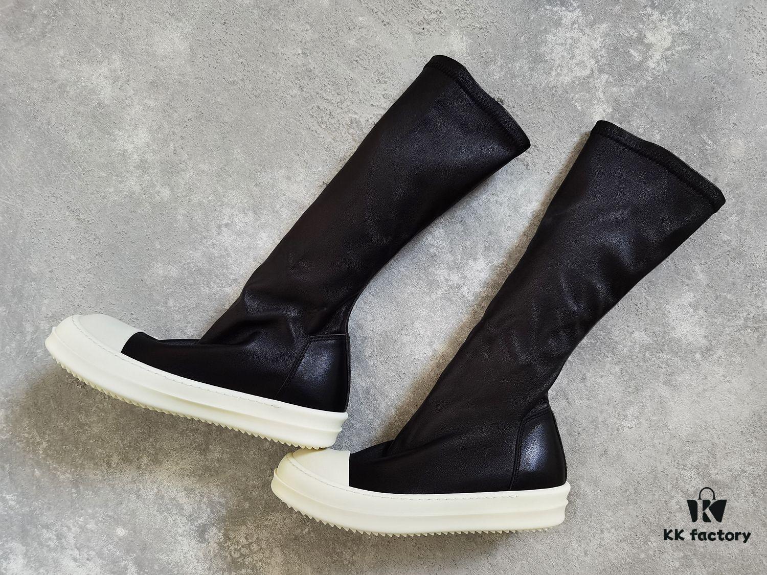 6930f0776e68136f4d9b39e2 Rick Owens Mid-Cut Elastic Boots in Genuine Sheepskin