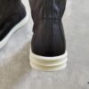 6930f07b6e68136f4d9b39e6 Rick Owens Mid-Cut Elastic Boots in Genuine Sheepskin