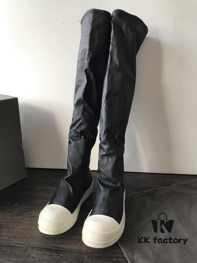 Rick Owens High-End Elastic Boots Made of Genuine Lamb Leather