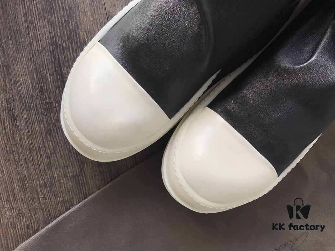 Rick Owens High-End Elastic Boots Made of Genuine Lamb Leather