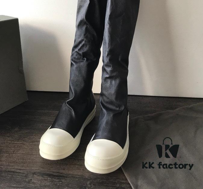 Rick Owens High-End Elastic Boots Made of Genuine Lamb Leather