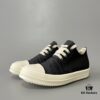 6930f0896e68136f4d9b39fc Rick Owens DRKSHDW Low-Top Black Nylon Mesh Composite with Wrinkled Texture