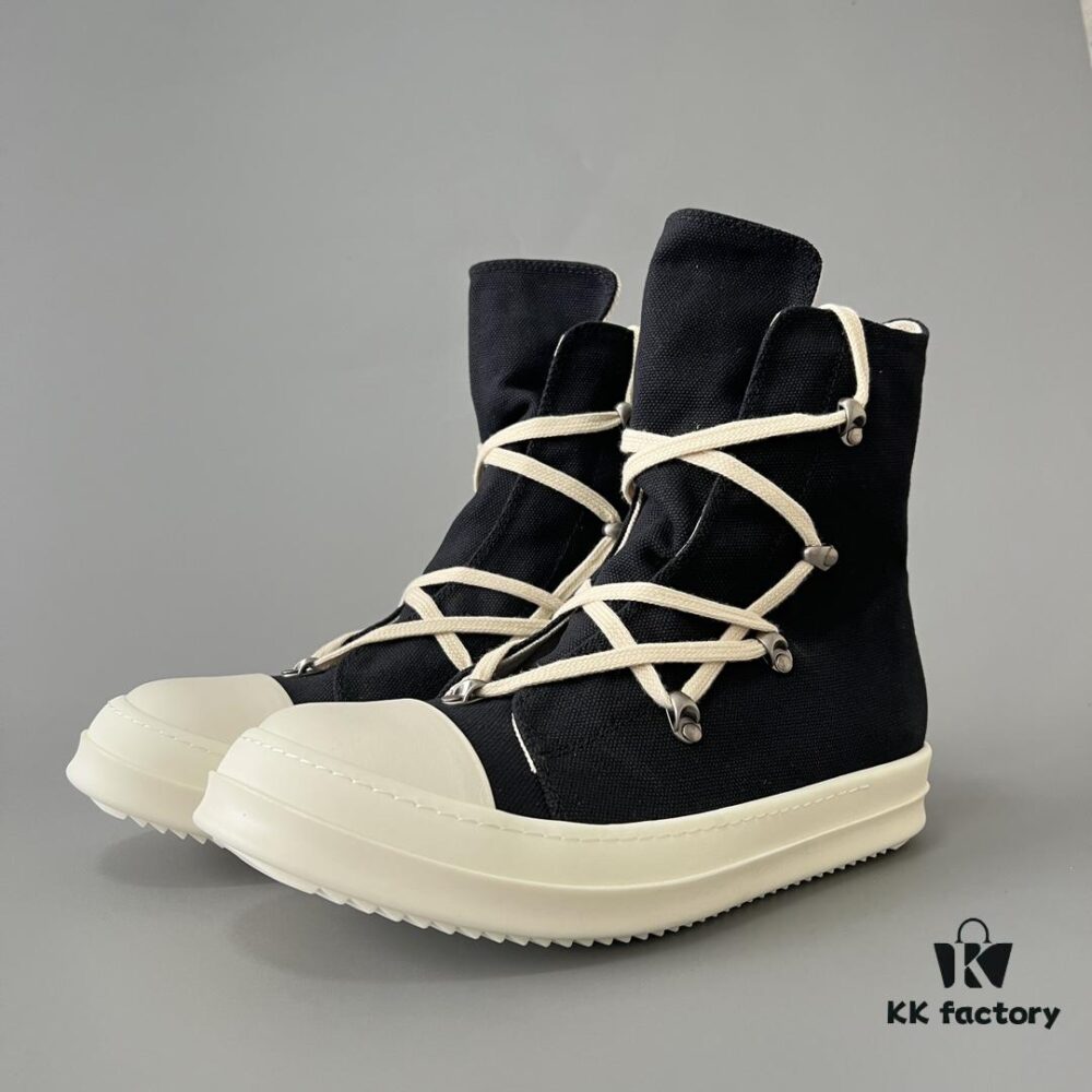 6930f08e6e68136f4d9b3a03 Rick Owens DRKSHDW Black Canvas Pentagram Star