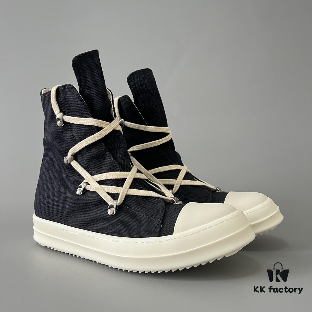 6930f08f6e68136f4d9b3a06 Rick Owens DRKSHDW Black Canvas Pentagram Star