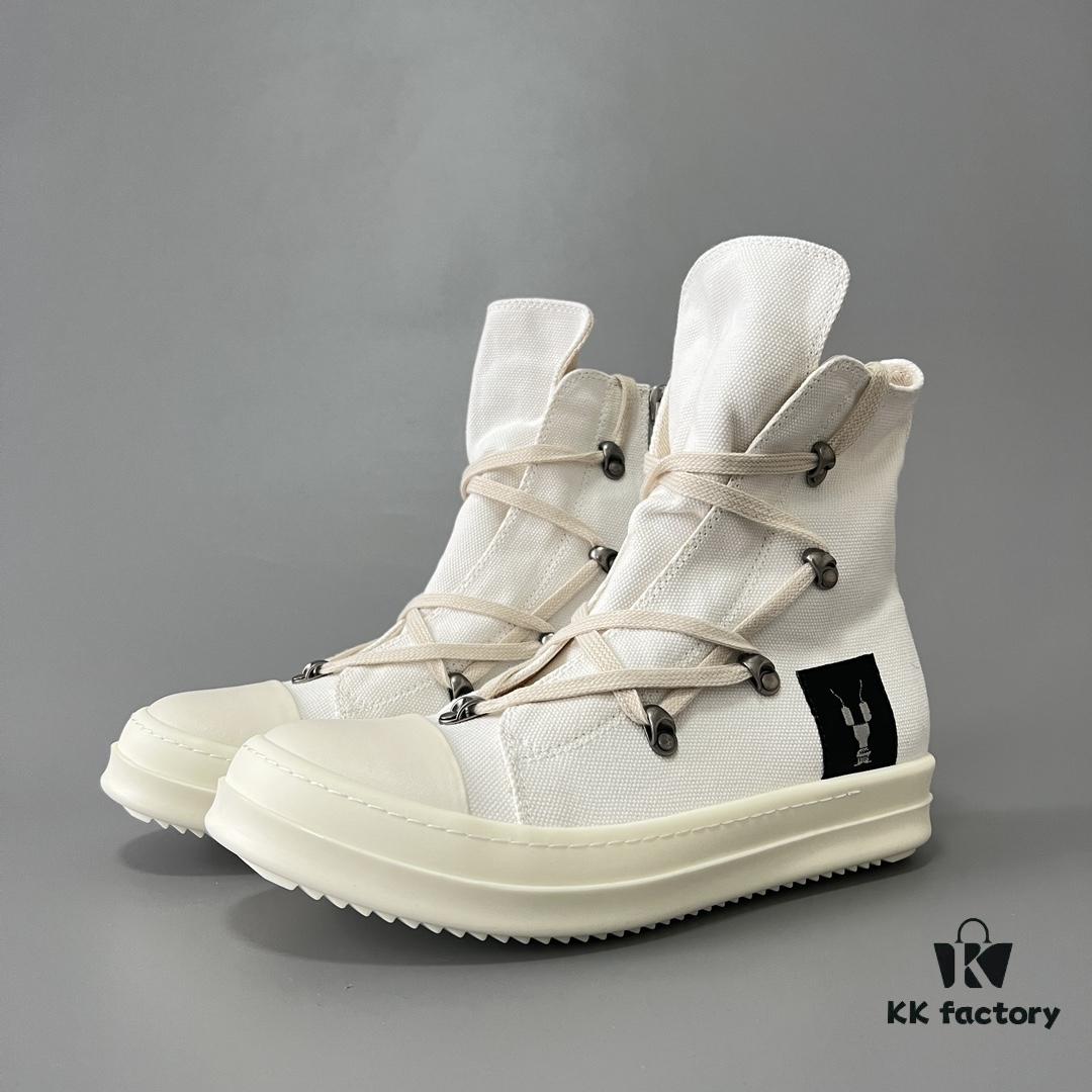 6930f0966e68136f4d9b3a0d Rick Owens DRKSHDW All-White Canvas Pentagram Star