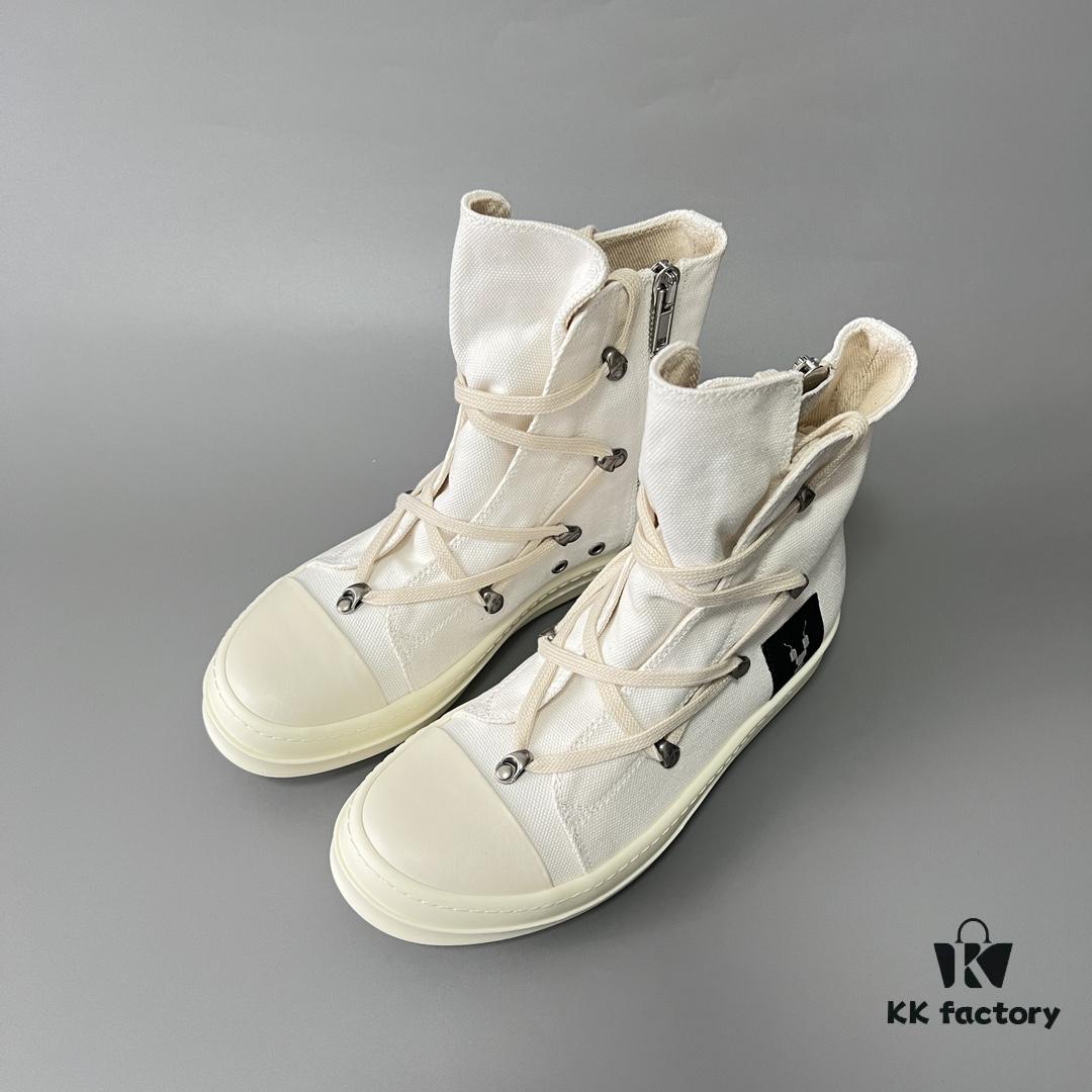 6930f09a6e68136f4d9b3a13 Rick Owens DRKSHDW All-White Canvas Pentagram Star