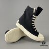 6930f09f6e68136f4d9b3a1b Rick Owens DRKSHDW Classic Ribbed High-top Lace-up with Heel Tab