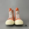 6930f0a96e68136f4d9b3a28 Rick Owens DRKSHDW Orange Canvas High-Top Sneakers with Chunky Laces