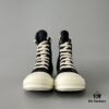 6930f0af6e68136f4d9b3a30 Rick Owens DRKSHDW Classic Canvas High-Top Lace-Up Sneakers with White Tip