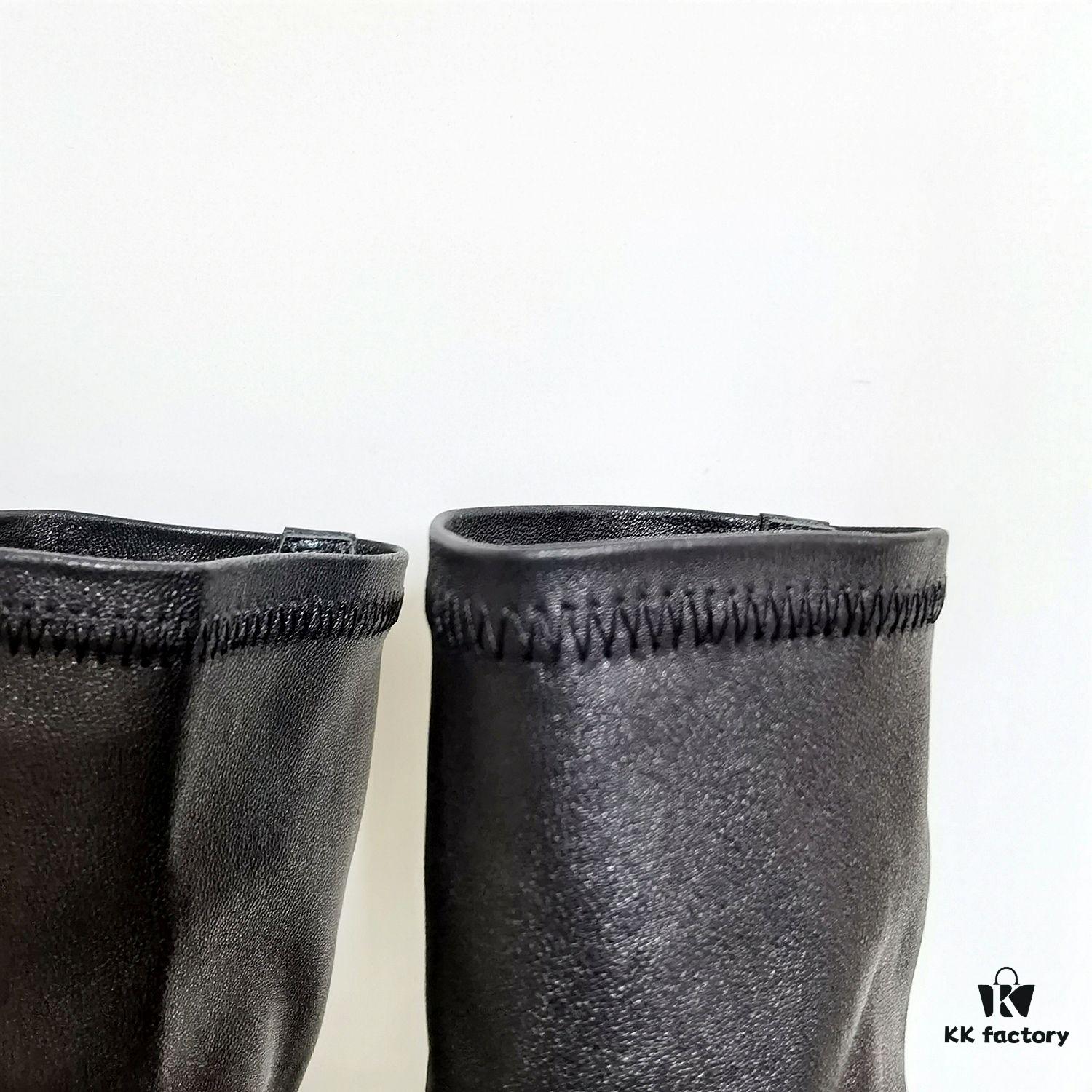 6930f0b16e68136f4d9b3a35 Rick Owens Mid-Cut Elastic Boots in Genuine Sheepskin