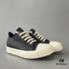 6930f0b66e68136f4d9b3a3b Rick Owens DRKSHDW Low-Cut Lace-Up Shoes with Vintage Wax Fabric