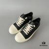 6930f0bb6e68136f4d9b3a41 Rick Owens DRKSHDW Low-Cut Lace-Up Shoes with Vintage Wax Fabric