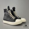 6930f0bc6e68136f4d9b3a44 Rick Owens DRKSHDW High-Top Lace-Up Converse Style Shoes in Vintage Wax Canvas