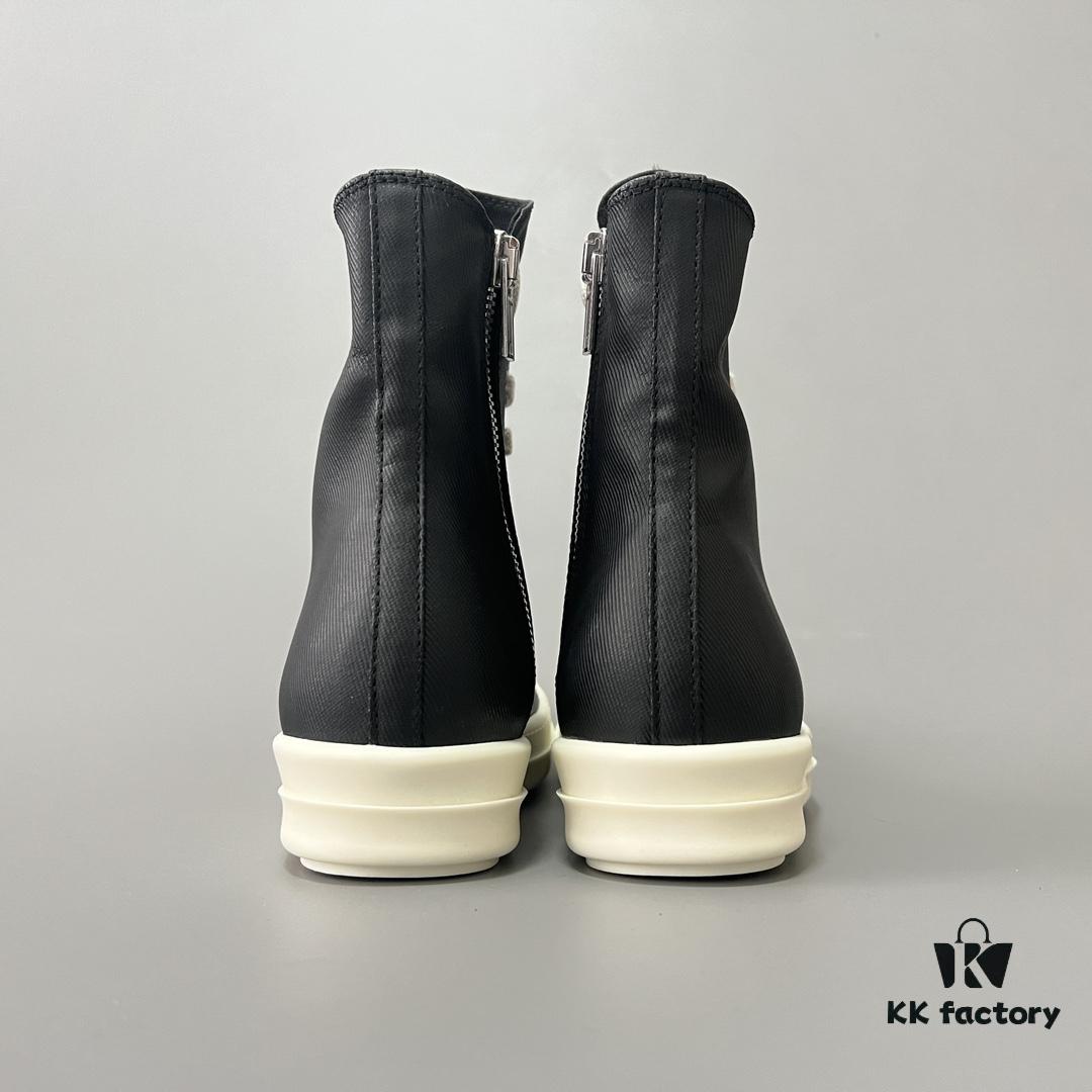 6930f0bd6e68136f4d9b3a47 Rick Owens DRKSHDW High-Top Lace-Up Converse Style Shoes in Vintage Wax Canvas