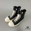 6930f0c06e68136f4d9b3a4a Rick Owens DRKSHDW High-Top Lace-Up Converse Style Shoes in Vintage Wax Canvas