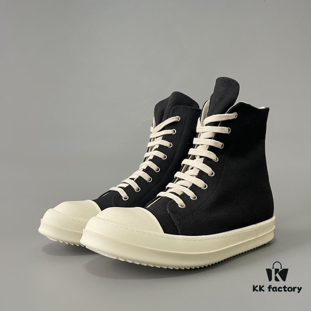 6930f0cd6e68136f4d9b3a5e Rick Owens DRKSHDW Classic Textured High-Top Lace-Up Sneakers