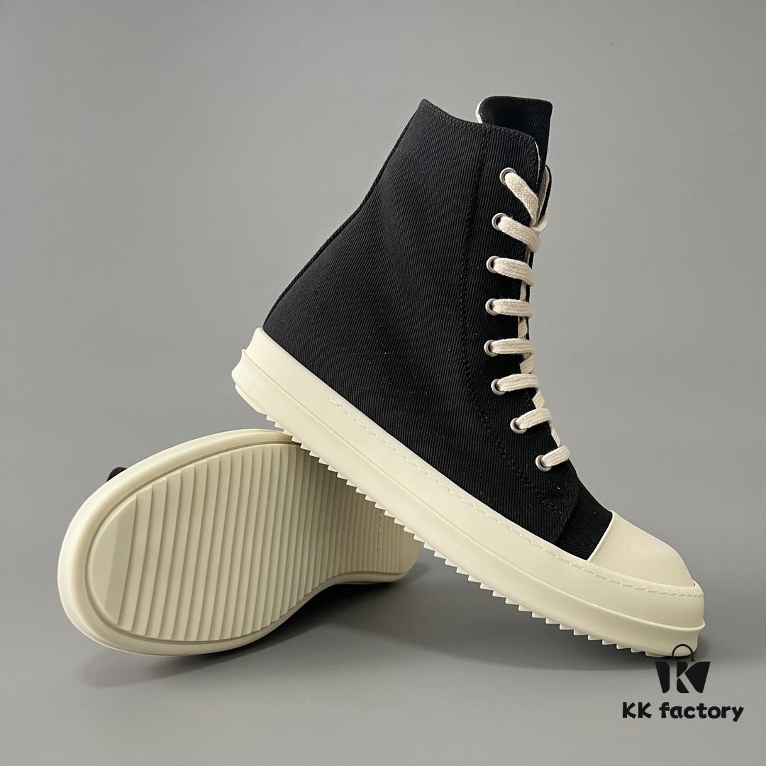 6930f0d06e68136f4d9b3a62 Rick Owens DRKSHDW Classic Textured High-Top Lace-Up Sneakers