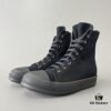 6930f0d36e68136f4d9b3a66 Rick Owens DRKSHDW Textured High-Top Lace-Up Sneakers with Black Toe