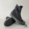 6930f0d76e68136f4d9b3a6c Rick Owens DRKSHDW Textured High-Top Lace-Up Sneakers with Black Toe