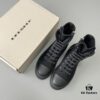 6930f0da6e68136f4d9b3a6f Rick Owens DRKSHDW Textured High-Top Lace-Up Sneakers with Black Toe
