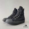 6930f0db6e68136f4d9b3a71 Rick Owens DRKSHDW Textured High-Top Lace-Up Black Sneakers