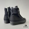 6930f0dc6e68136f4d9b3a73 Rick Owens DRKSHDW Textured High-Top Lace-Up Black Sneakers