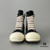 6930f0e16e68136f4d9b3a79 Rick Owens DRKSHDW Black Twill High-Top Sneakers with Chunky Laces