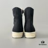 6930f0e26e68136f4d9b3a7b Rick Owens DRKSHDW Black Twill High-Top Sneakers with Chunky Laces