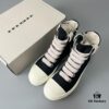 6930f0e76e68136f4d9b3a82 Rick Owens DRKSHDW Black Twill High-Top Sneakers with Chunky Laces