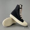 6930f0eb6e68136f4d9b3a86 Rick Owens DRKSHDW Textured Mesh Perforated High-Top Lace-Up Sneakers with White Tip