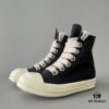 6930f0ed6e68136f4d9b3a88 Rick Owens DRKSHDW Canvas High-top Lace-up Sneakers with Chunky Sole