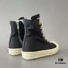 6930f0f26e68136f4d9b3a8e Rick Owens DRKSHDW Canvas High-top Lace-up Sneakers with Chunky Sole