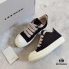 6930f0f66e68136f4d9b3a92 Rick Owens DRKSHDW Black Twill Low-top Sneakers with Chunky Laces