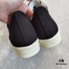 6930f0fb6e68136f4d9b3a98 Rick Owens DRKSHDW Black Twill Low-top Sneakers with Chunky Laces