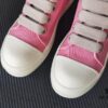 6930f1016e68136f4d9b3aa0 Rick Owens DRKSHDW Pink Twill Low-top Sneakers with Chunky Laces