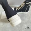 6930f1186e68136f4d9b3ac1 Rick Owens DRKSHDW Classic Canvas High-top Sneakers with Back-Tie Detail and Logo Patch