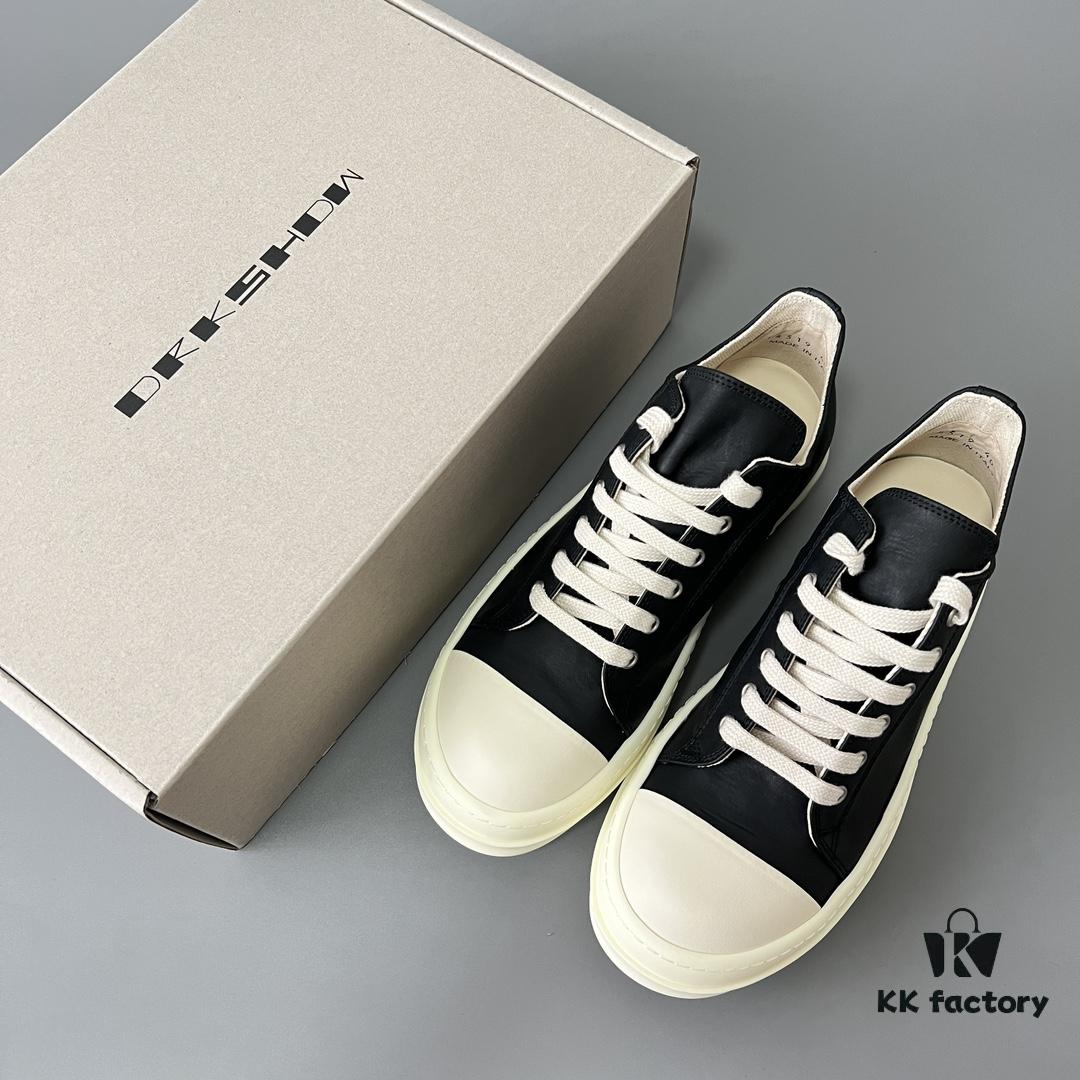 6930f1266e68136f4d9b3ad0 Rick Owens DRKSHDW Low-Top Black Nylon Composite