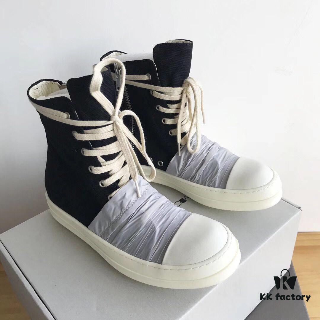 6930f12f6e68136f4d9b3ad9 Rick Owens DRKSHDW High-Top Canvas Gray Wrinkle