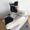 6930f1306e68136f4d9b3adc Rick Owens DRKSHDW High-Top Canvas Gray Wrinkle