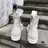 Rick Owens DRKSHDW High-Top Canvas Silver Pleated