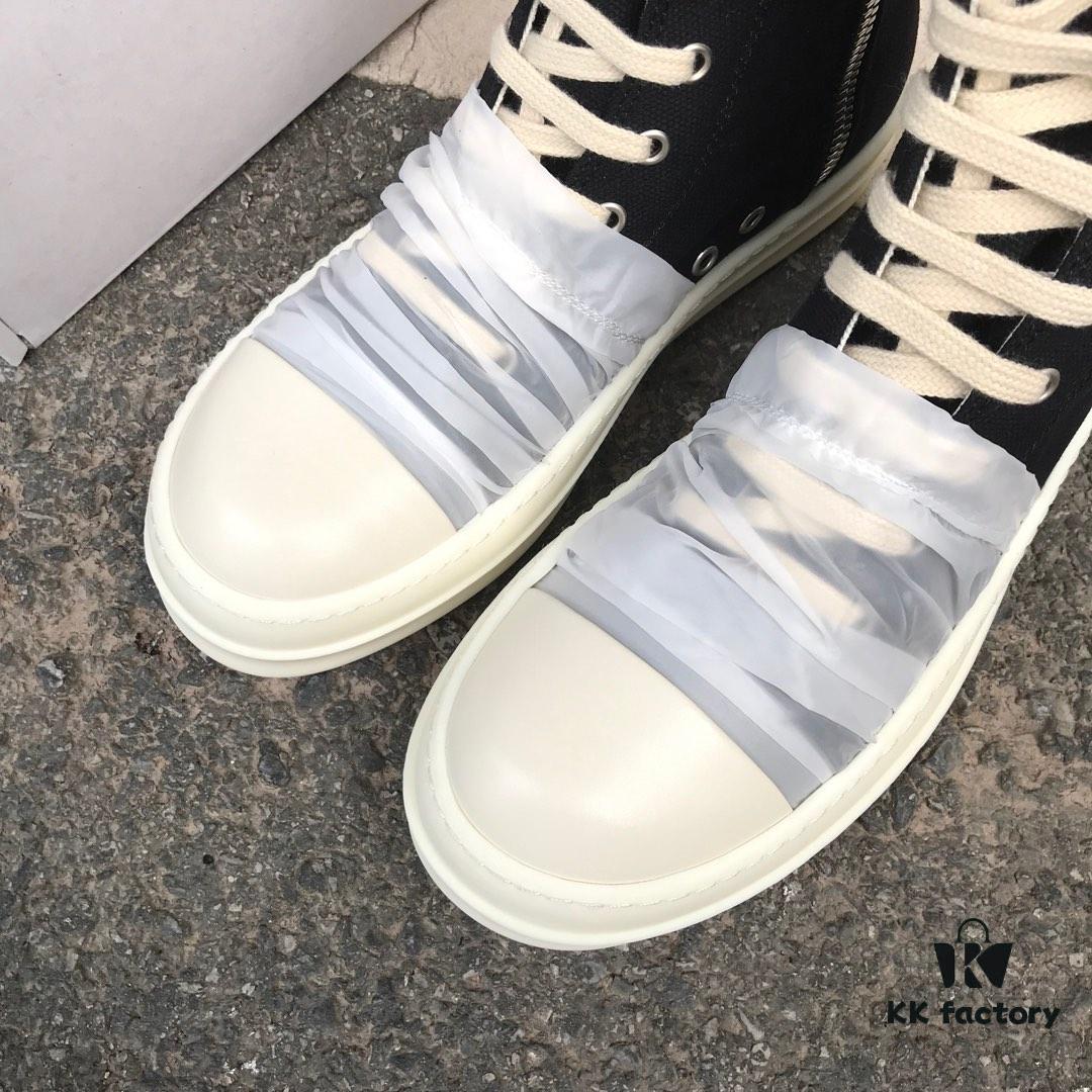 6930f1426e68136f4d9b3af1 Rick Owens DRKSHDW High-Top Canvas White Crinkle